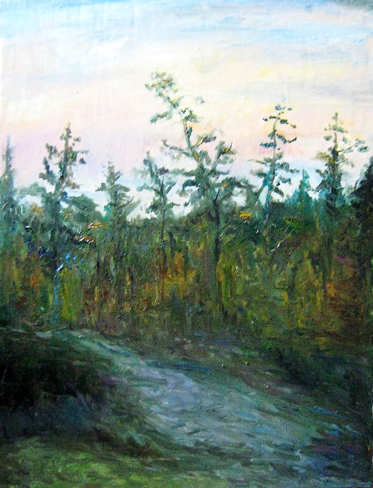 «Захід сонця». 2010. Полотно, олія